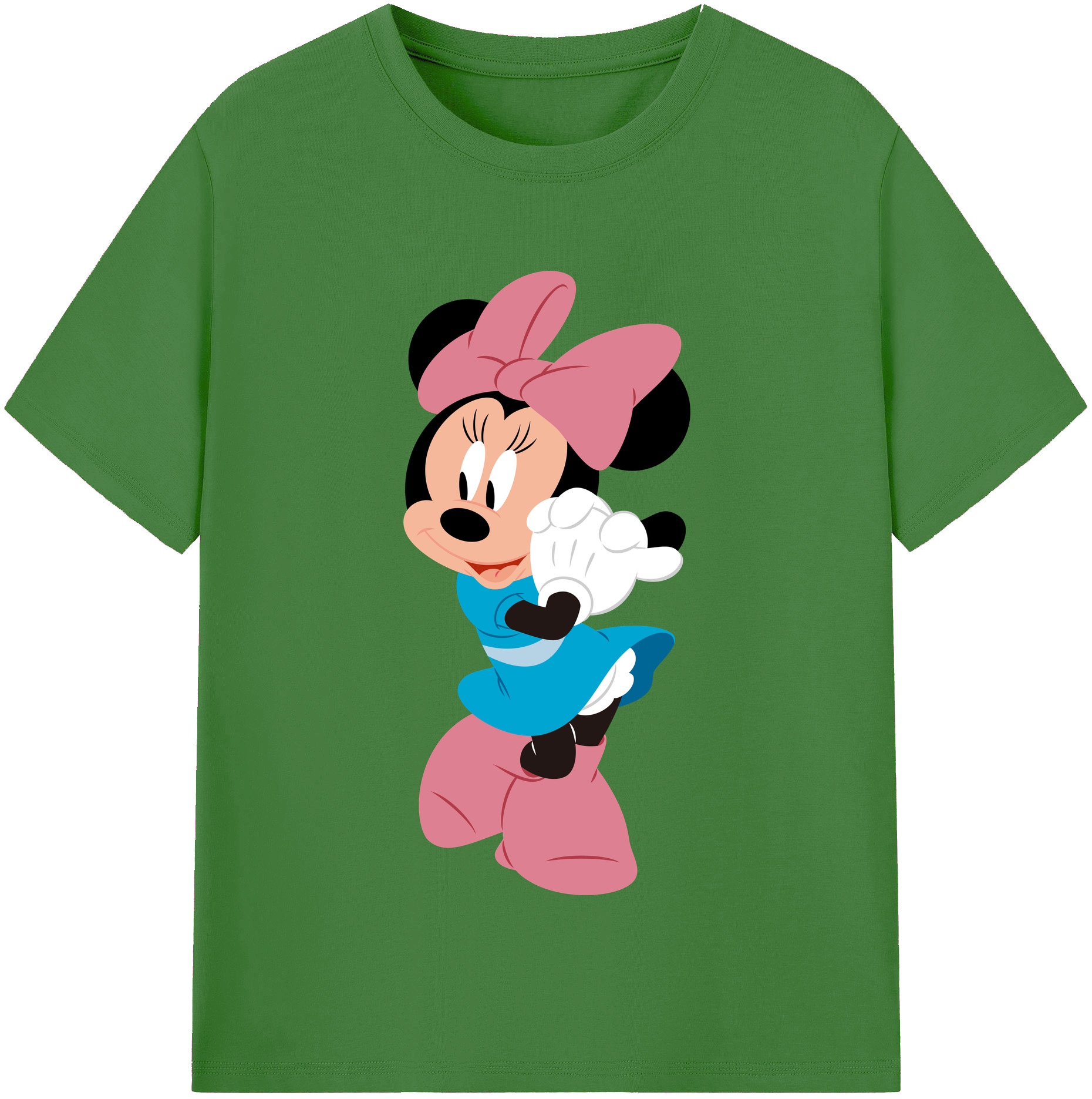 （画像用） ミッキーマウス Mickey Mouse レディースカジュアルプリントTシャツ（綿100％）